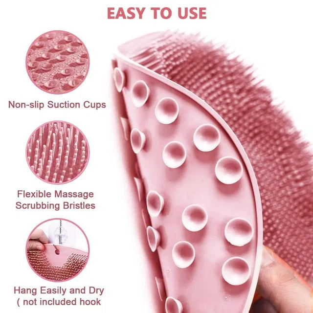 Silicone Wall-Mounted Back Scrubber