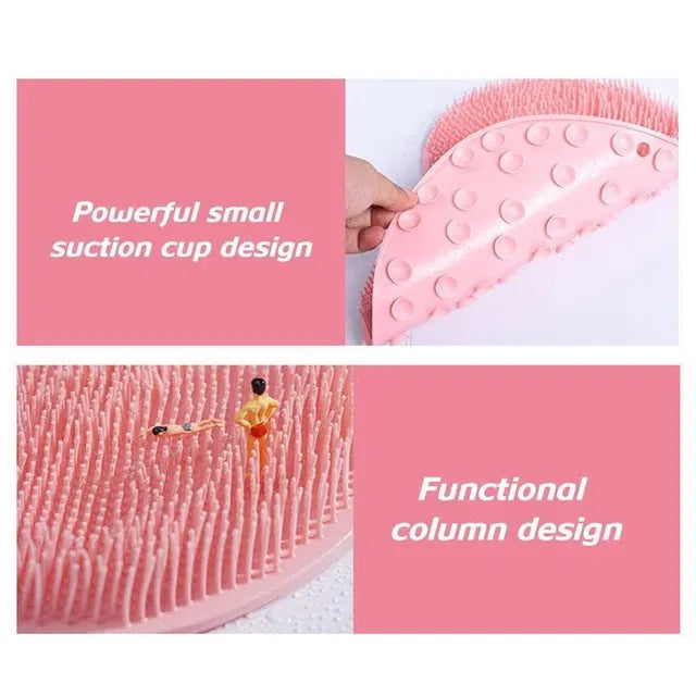 Silicone Wall-Mounted Back Scrubber